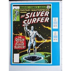 RARE 1980 Marvel Style Guide SILVER SURFER Production Art Color Proof Sheet
